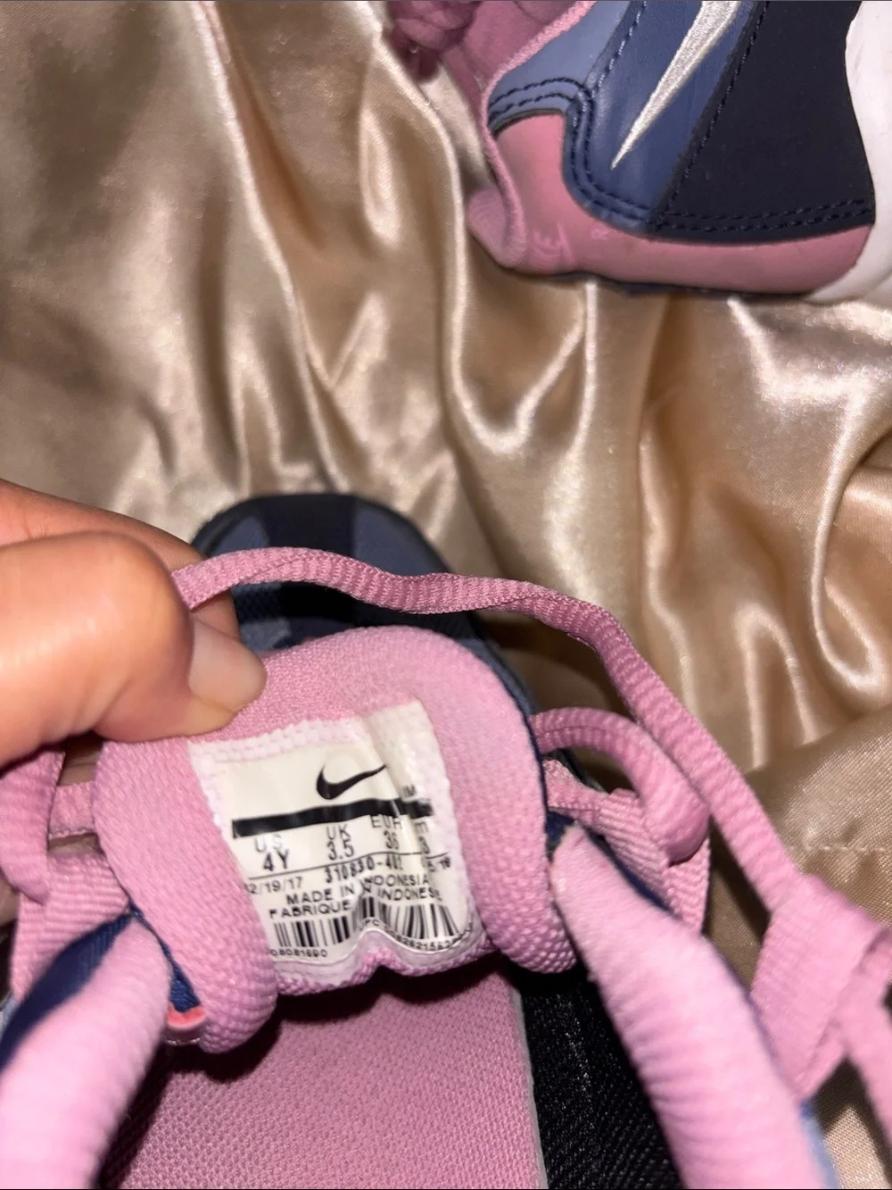 Nike Women’s Air Max 95 Style Sneakers in Navy and Dusty Pink